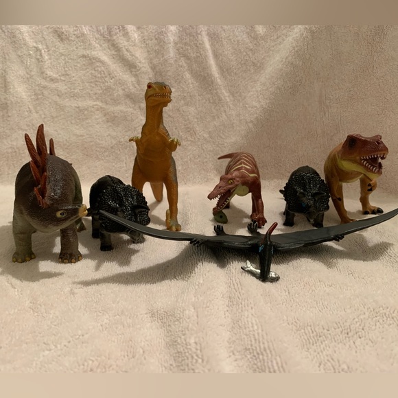 K & M Toys Dinosaur Action Figures Lot Of 7 Poshmark